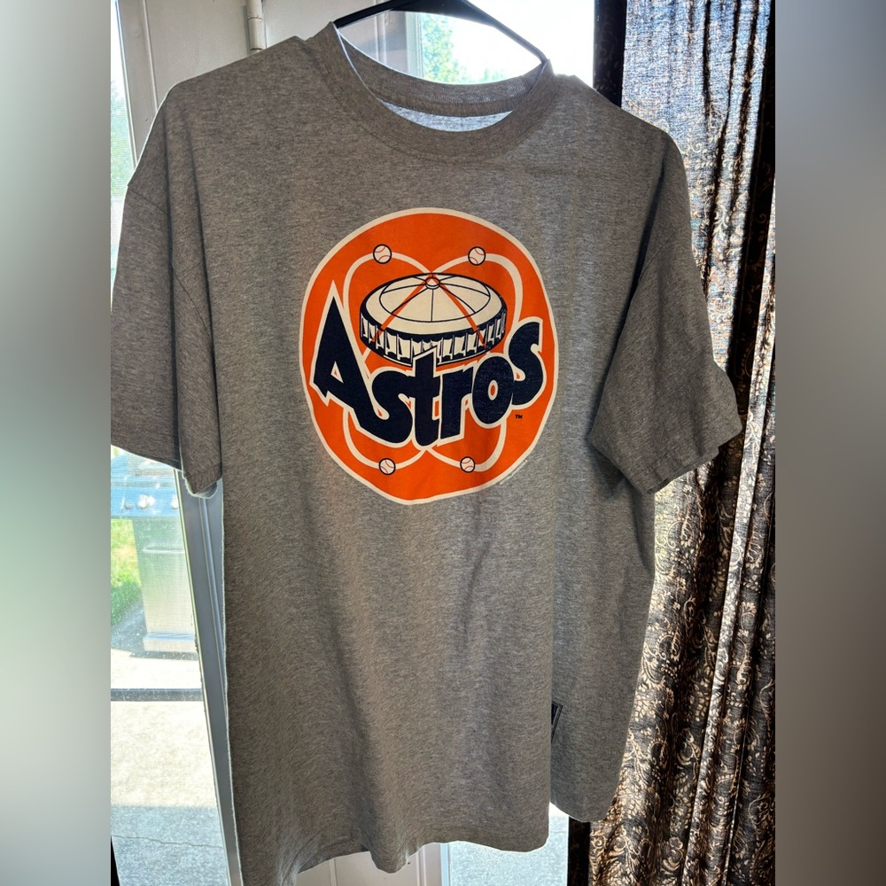 Mitchell & Ness Gray Houston Astros Tee
